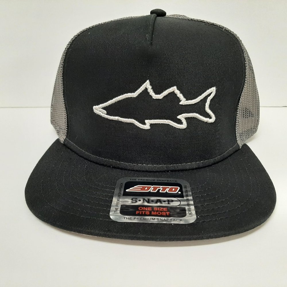 Snook Puff Embroidered Trucker Baseball Cap hat OTTO SNAP